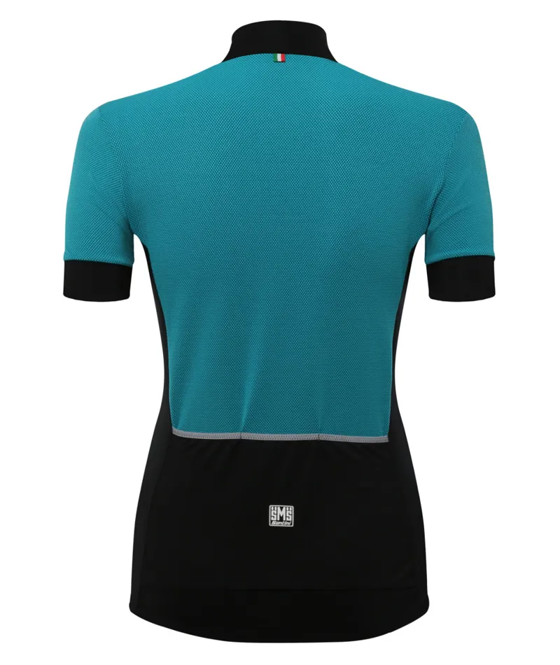 Santini Brio Short Sleeved Womens Jersey in Blue-2