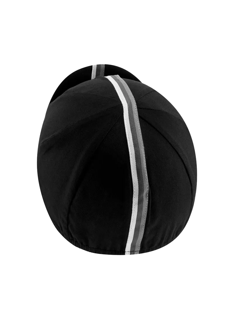 Chapeau Striped Grosgrain Cotton Cap S/M in Black-1