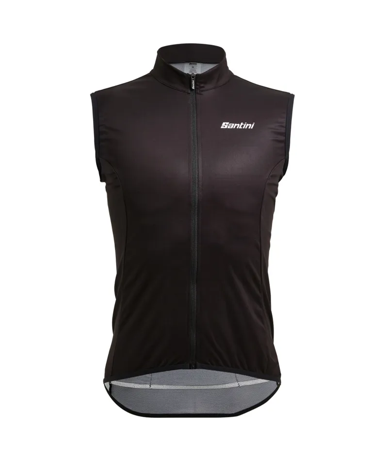 Santini Aw Nebula Puro Wind Gilet in Black-1