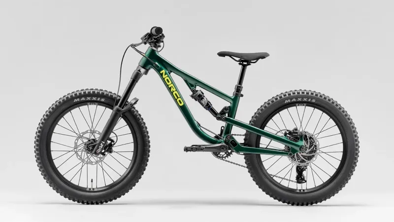 2026 Norco Fluid FS Youth Bike 20 in Dark Green -1