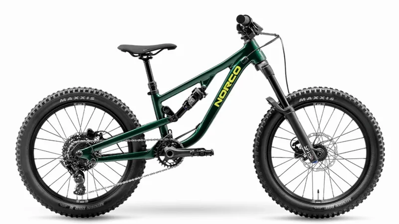 2026 Norco Fluid FS Youth Bike 20 in Dark Green 
