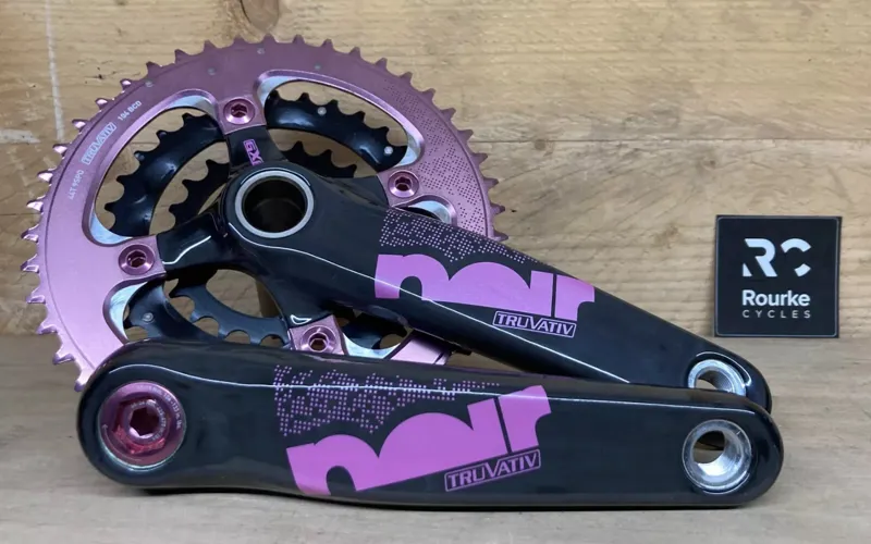 Truvativ Noir XC 3.3 Team Carbon Crankset Pink Triple 170mm 44/32/22-1