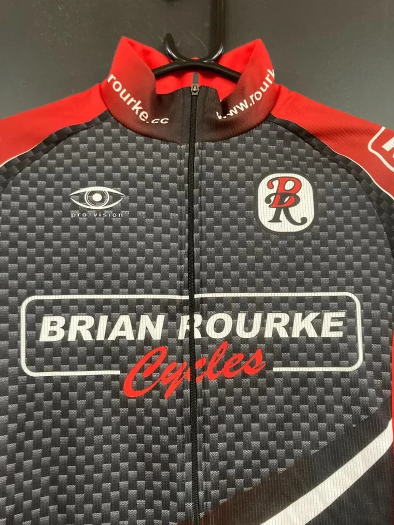 Brian Rourke Long Sleeve Jersey in Black/Red-2