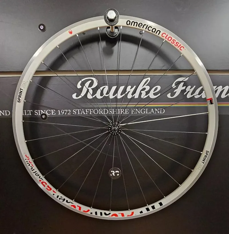 American Classic Sprint 350 700c Road Wheelset in White-1