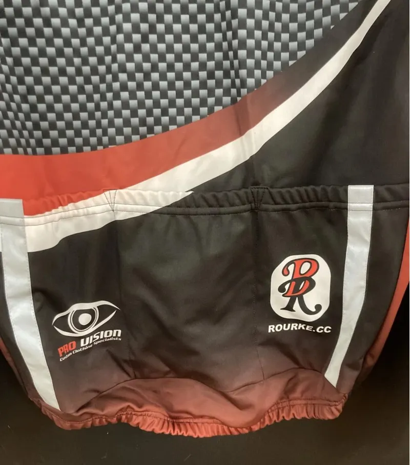 Brian Rourke Winter Long Sleeve Jersey 2XL in Black/Red-2