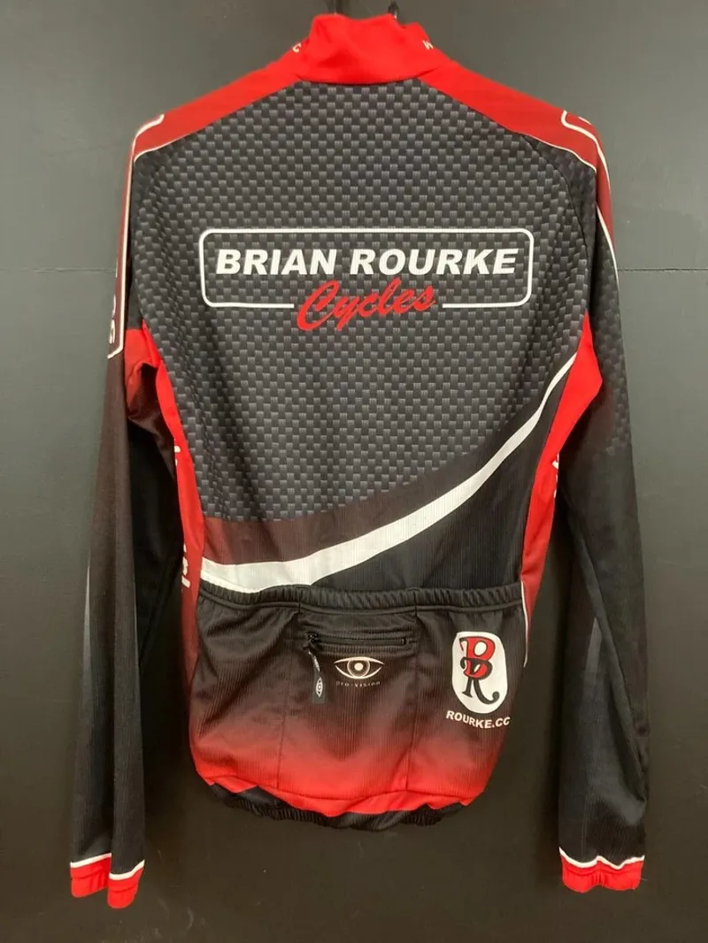 Brian Rourke Long Sleeve Jersey in Black/Red-1