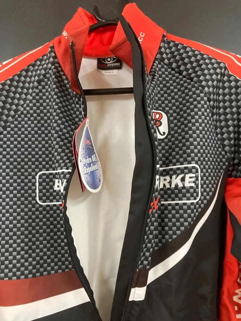 Brian Rourke Winter Long Sleeve Jersey 2XL in Black/Red-3