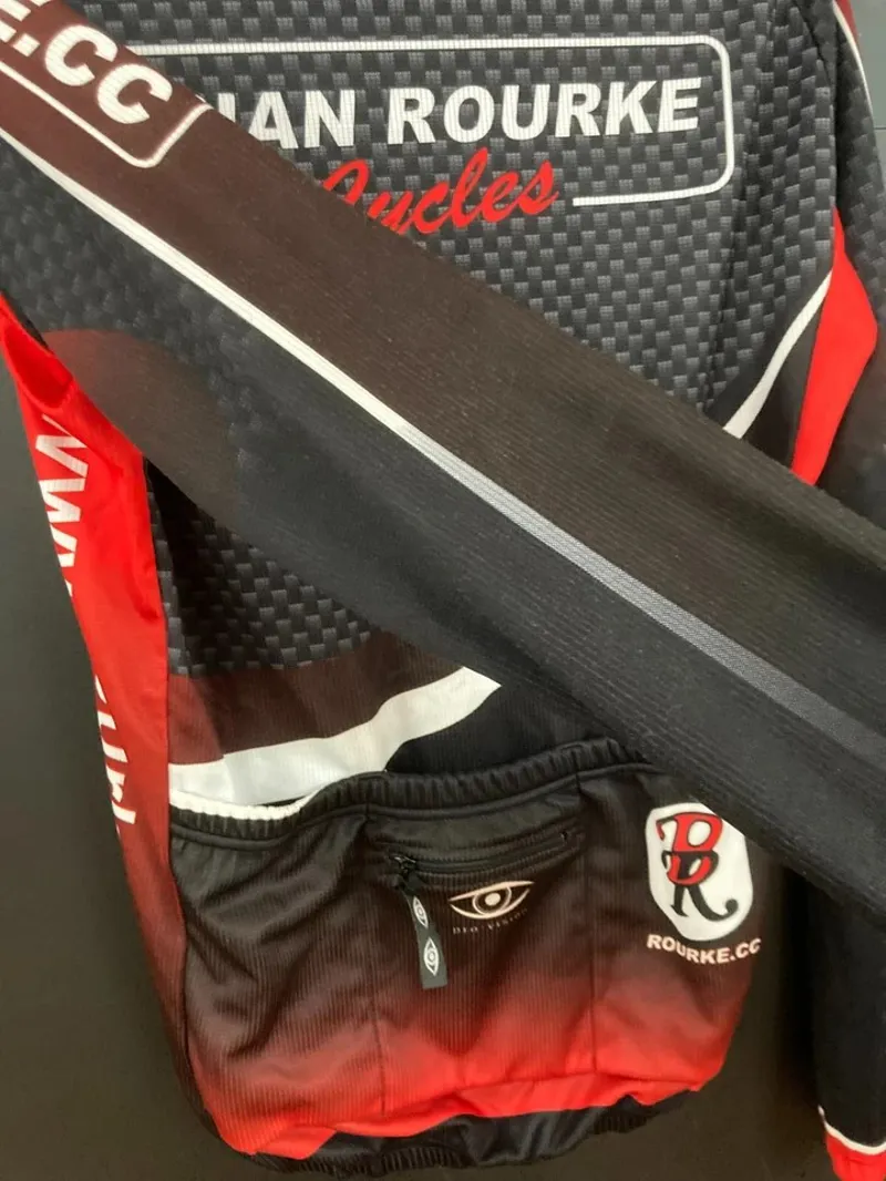 Brian Rourke Long Sleeve Jersey in Black/Red-5