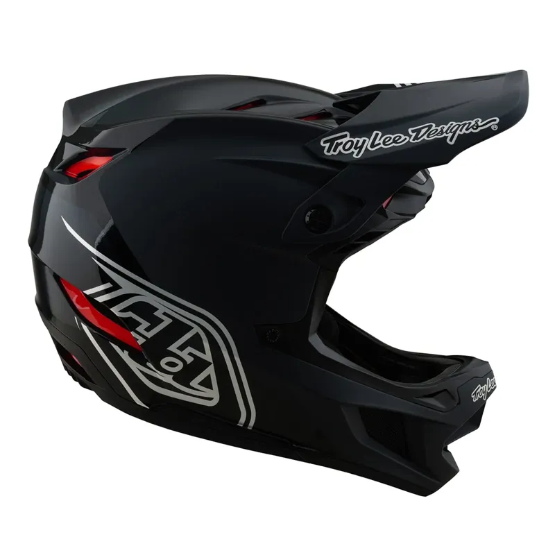 Troy Lee Designs D4 Polyacrylate Helmet in Shadow - Black-1