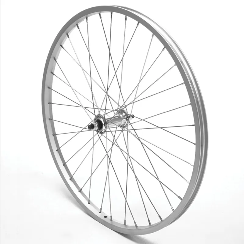 Oxford Products Front Wheel 700c Hybrid Single Wall Nutted in Silver