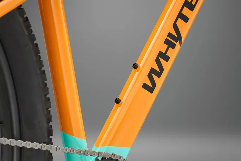 Whyte Secta S Hardtail Mountain Bike in Coral Orange with Turquoise-5