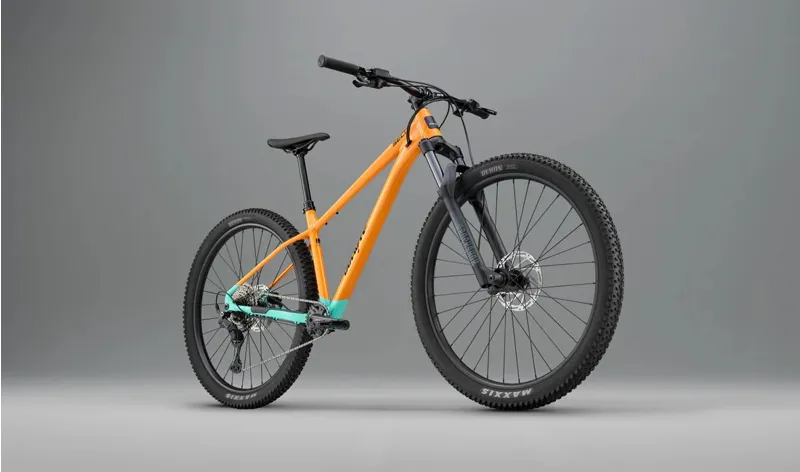 Whyte Secta S Hardtail Mountain Bike in Coral Orange with Turquoise-1