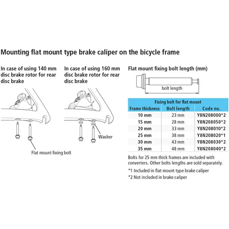 Shimano Spares  Flat Mount Calliper Bolt C