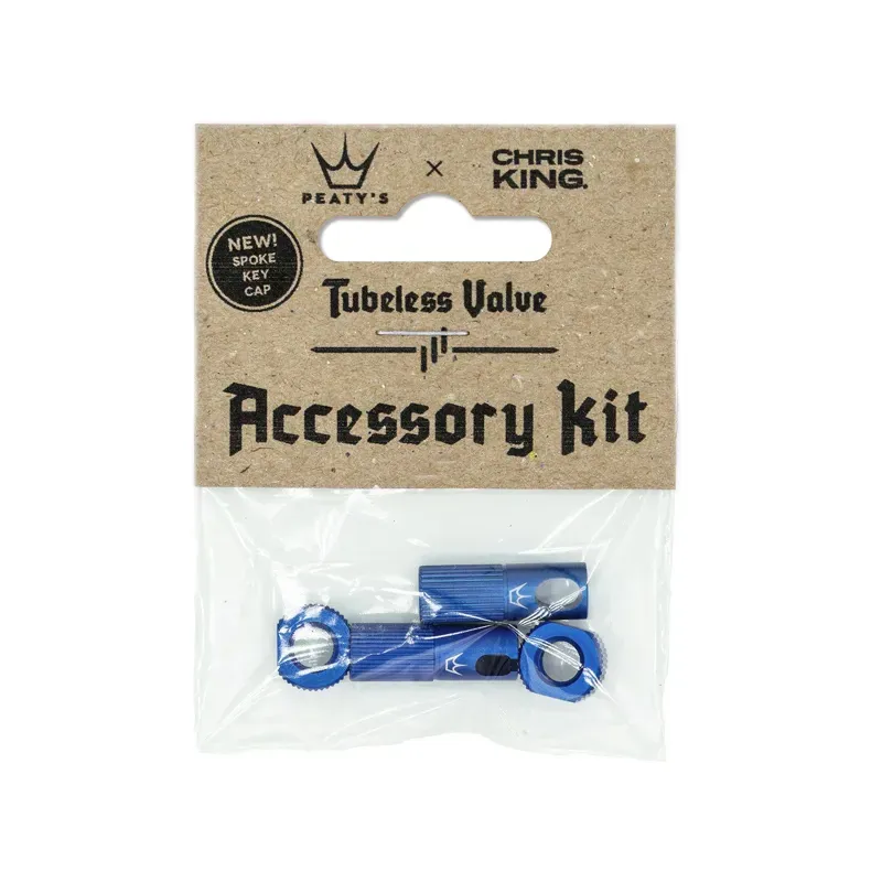 Peaty's X Chris King Tubeless Valve Accessory Kit in Navy