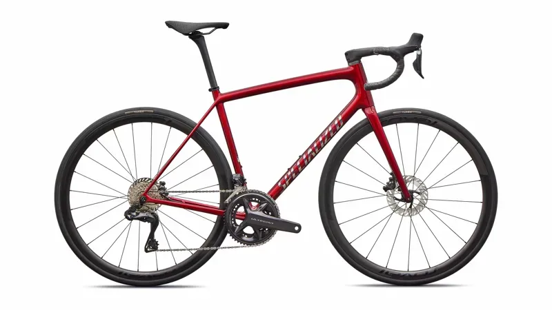 Specialized Aethos 2 Pro Shimano Ultegra Di2 Road Bike in Red Sky/Chrome