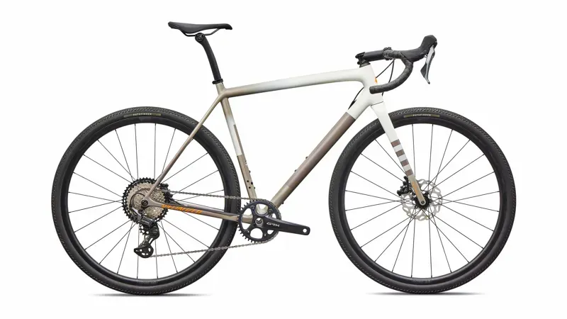 Specialized Crux Comp Gravel Bike in Dune White/Sandstone/Desert/Orange Zest