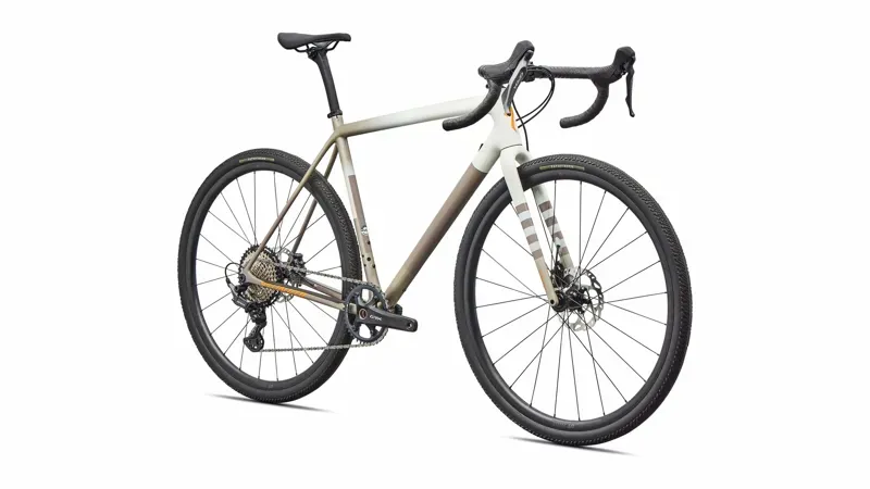 Specialized Crux Comp Gravel Bike in Dune White/Sandstone/Desert/Orange Zest-1
