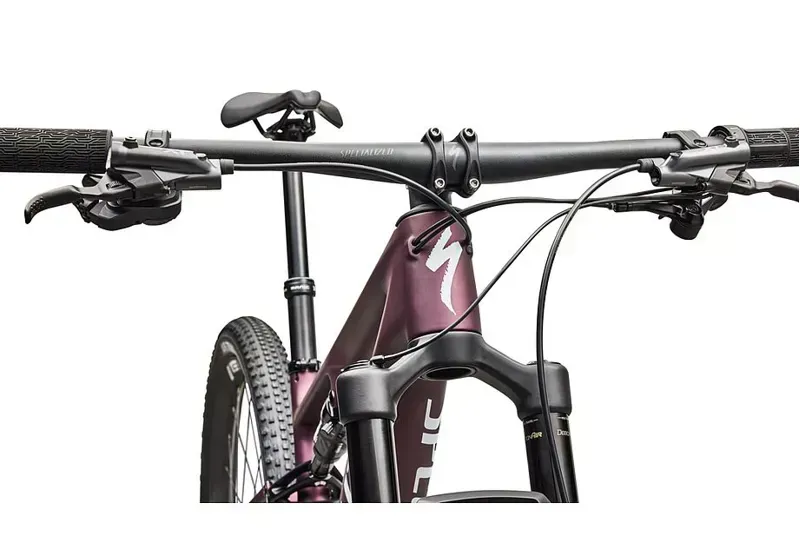 Specialized Epic 8 Expert Di2 XC Mountain Bike in Satin Bordeaux Metallic/White-4