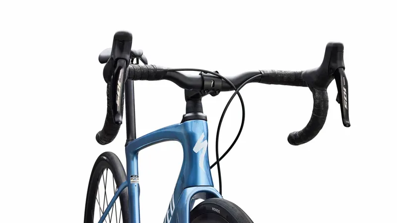 Specialized Roubaix SL8 Comp Shimano 105 Di2 Road Bike in Gloss Glacial Metallic/White-5