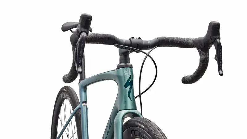 Specialized Roubaix SL8 Expert Shimano Ultegra Di2 Road Bike in Fjord/White /Emerald-4