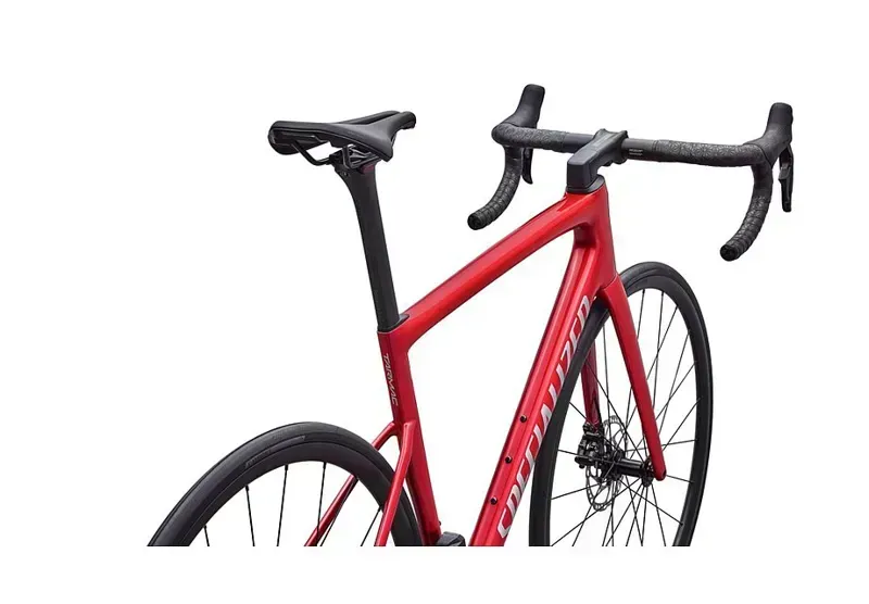 Specialized Tarmac SL8 Comp Shimano 105 Di2 Road Bike in Red Tint/Silver Dust-4