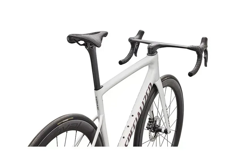 Specialized Tarmac SL8 Pro Shimano Ultegra Di2 Road Bike in Gloss Dolomite Metallic/White-4