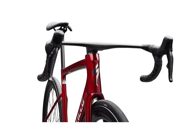 Specialized Tarmac SL8 Pro Shimano Ultegra Di2 Road Bike in Gloss Red Sky/Chrome-3