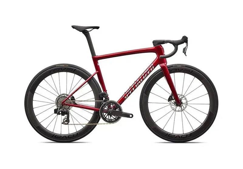 Specialized Tarmac SL8 Pro SRAM Force AXS Road Bike in Gloss Red Sky/Chrome
