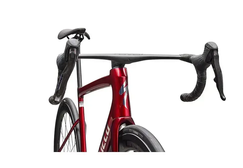 Specialized Tarmac SL8 Pro SRAM Force AXS Road Bike in Gloss Red Sky/Chrome-4