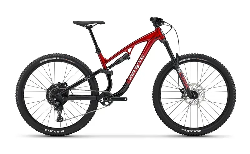 Whyte T-160 S Enduro Mountain Bike in Gloss Metallic Red with Matte Black