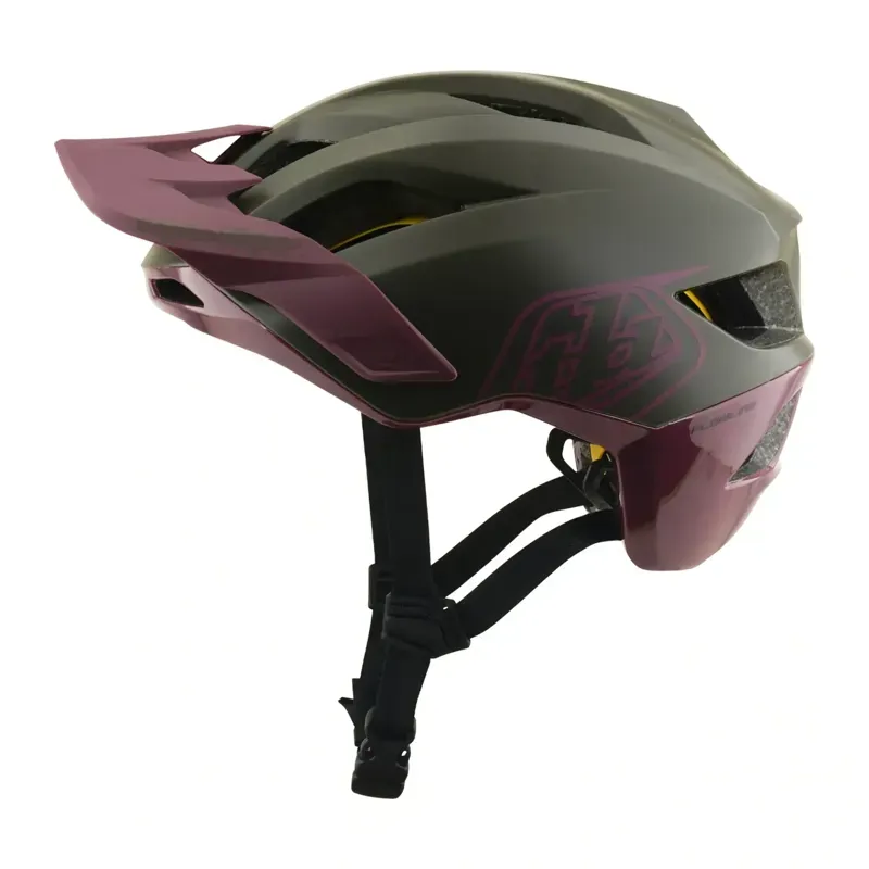 Troy Lee Designs Flowline MIPS Helmet in Point - Caper/Prune-1