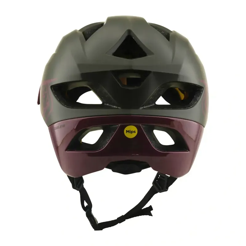 Troy Lee Designs Flowline MIPS Helmet in Point - Caper/Prune-3