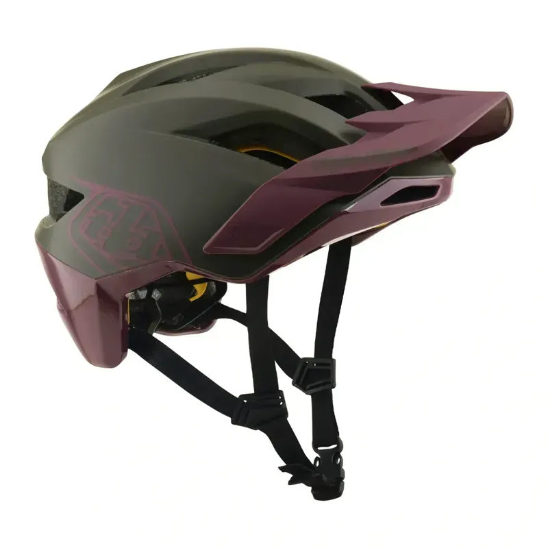 Troy Lee Designs Flowline MIPS Helmet in Point - Caper/Prune-5