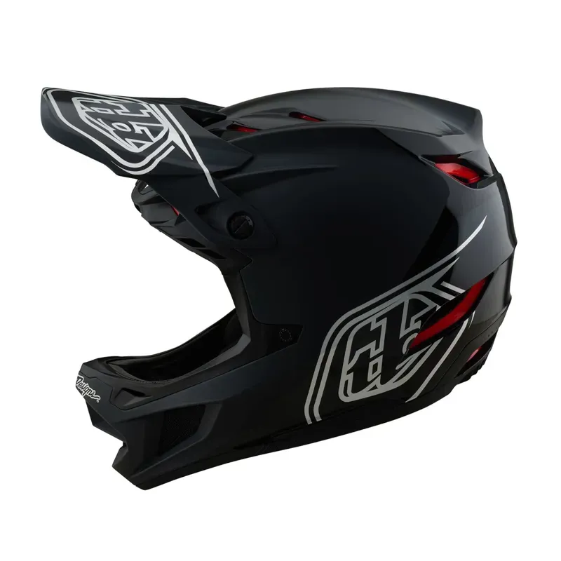 Troy Lee Designs D4 Polyacrylate Helmet in Shadow - Black