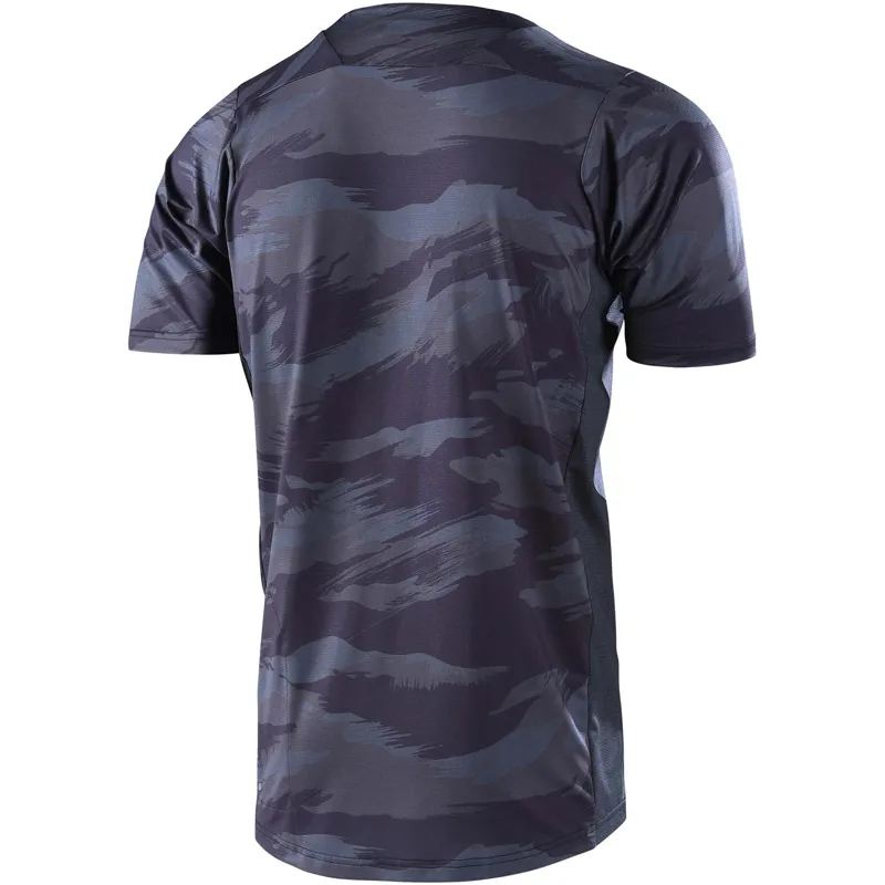 Troy Lee Designs Skyline Short Sleeve Jersey in Heather Black-1