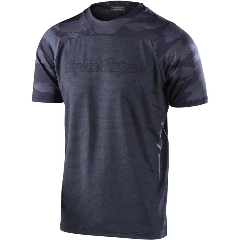 Troy Lee Designs Skyline Short Sleeve Jersey in Heather Black