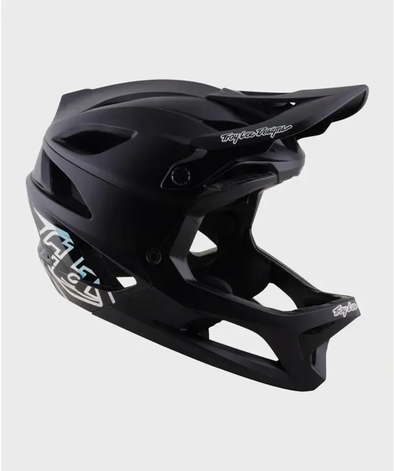 Troy Lee Designs Stage 2 Helmet in Stealth Black-5