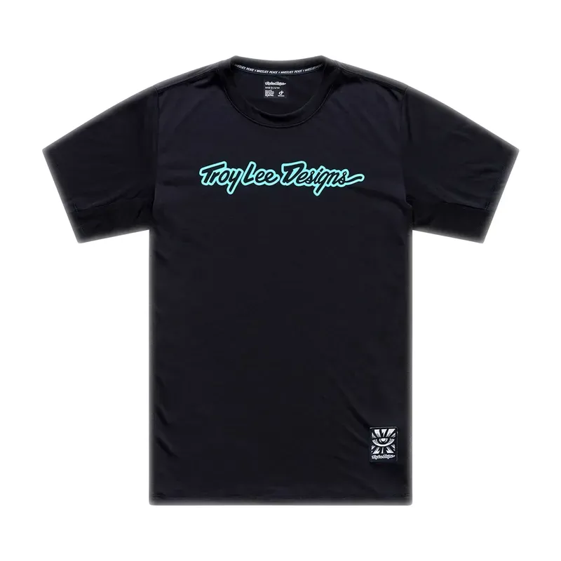 Troy Lee Designs Skyline S/S Jersey in Signature Black/Real Teal