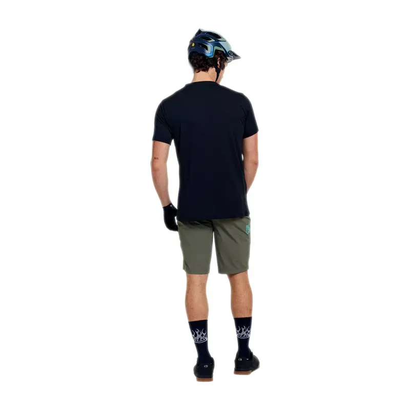 Troy Lee Designs Skyline S/S Jersey in Signature Black/Real Teal-2
