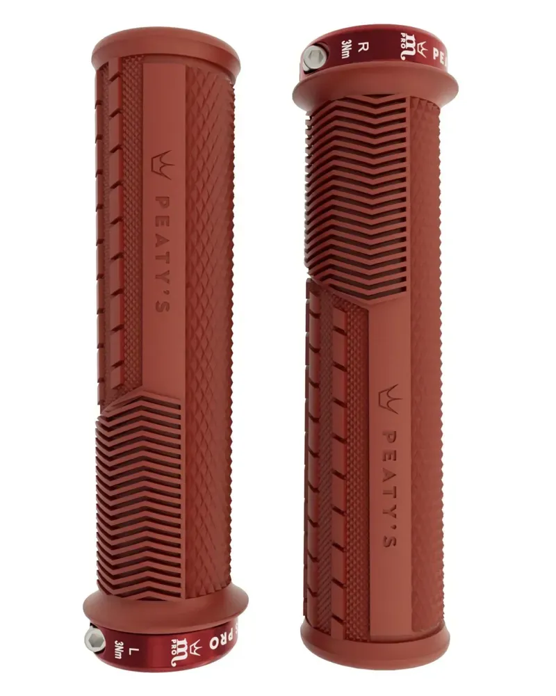 Peaty's Monarch Pro Knurl Grips in Mint