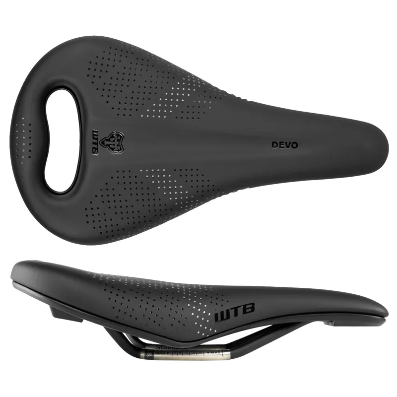 WTB Devo PickUp Medium Stainless Saddle in Black WTB Devo PickUp Medium Stainless Saddle in Black